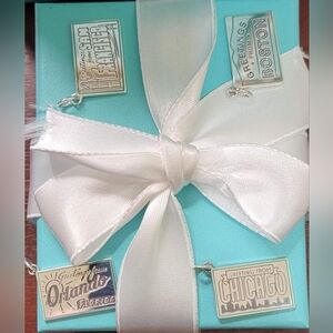 Tiffany & Co Postcard Charms - Brand New - Authentic